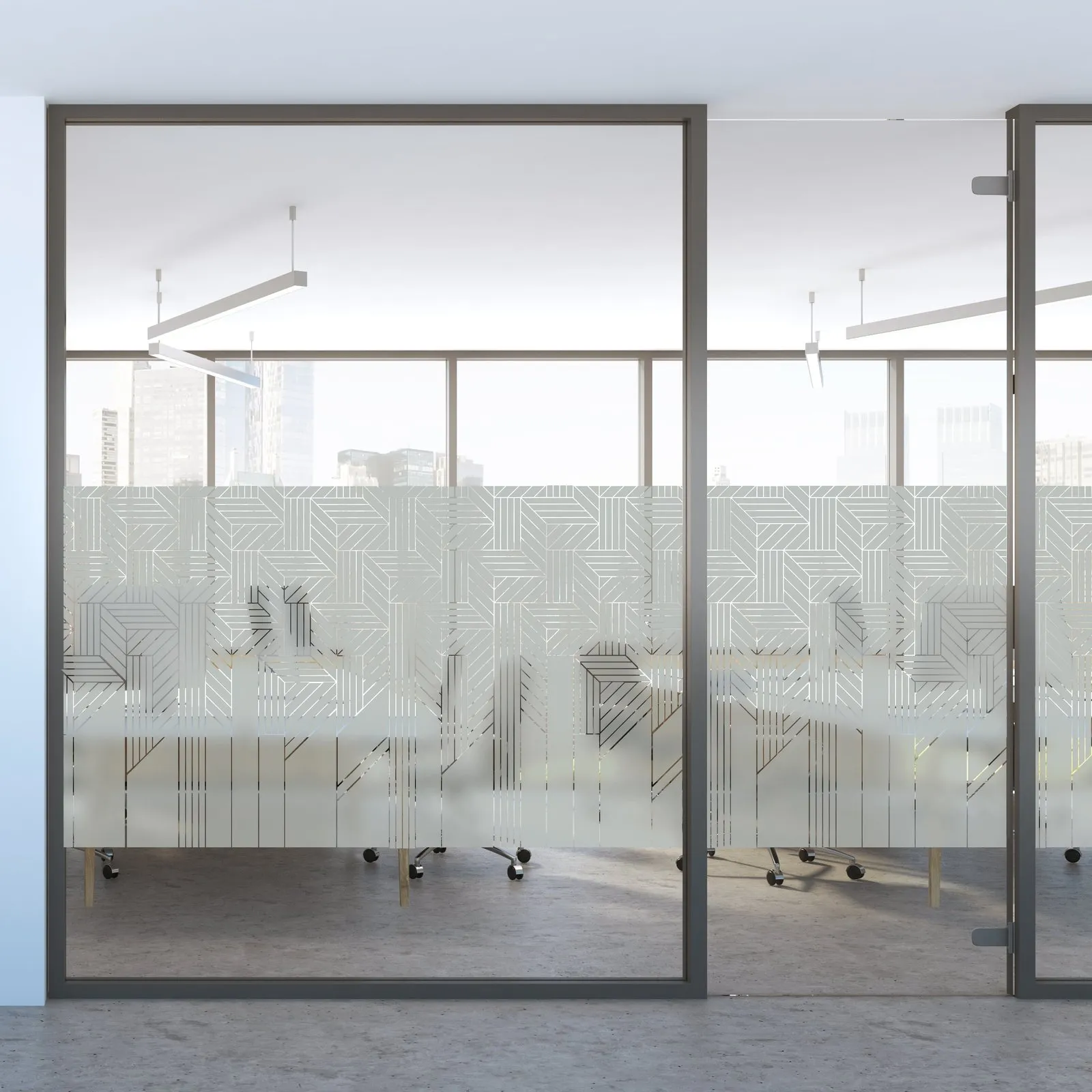 Vitrophanie Buildings, vue 4 (simulation)