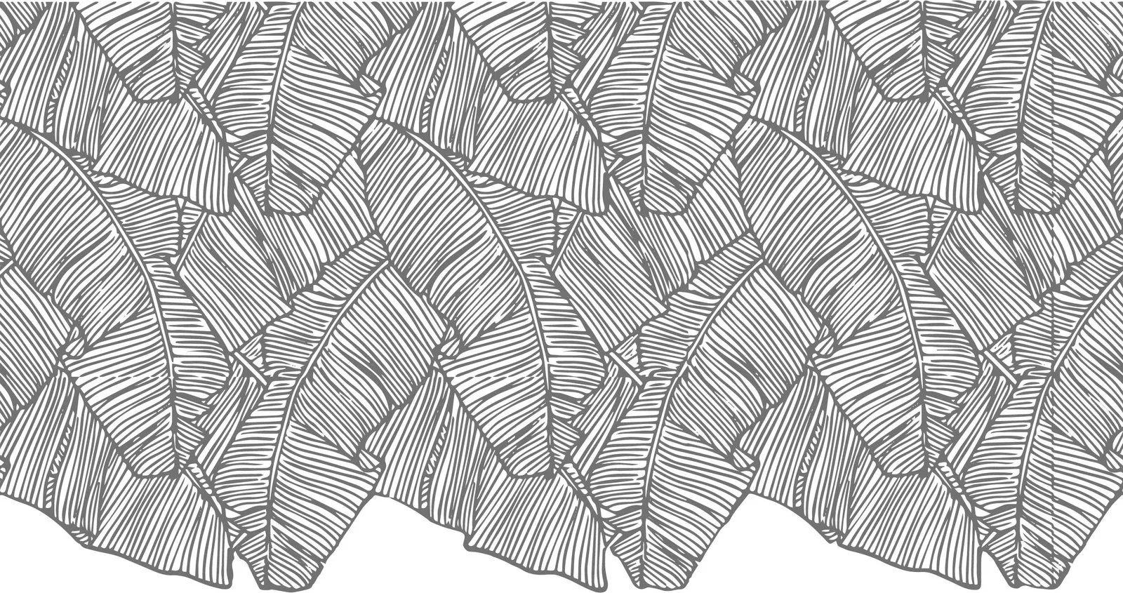 Vitrophanie Feuilles tropicales, vue 4 (simulation)
